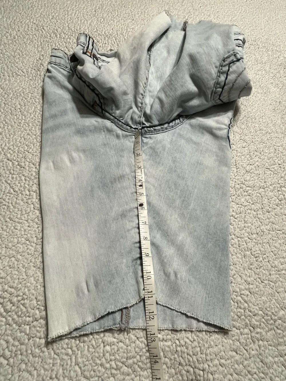 True Religion Ricky Flap Super T Denim Shorts